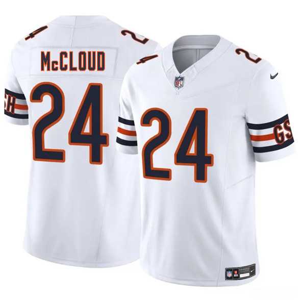 Men & Women & Youth Chicago Bears #24 Nick McCloud White 2025 F.U.S.E. Vapor Untouchable Limited Stitched Jersey